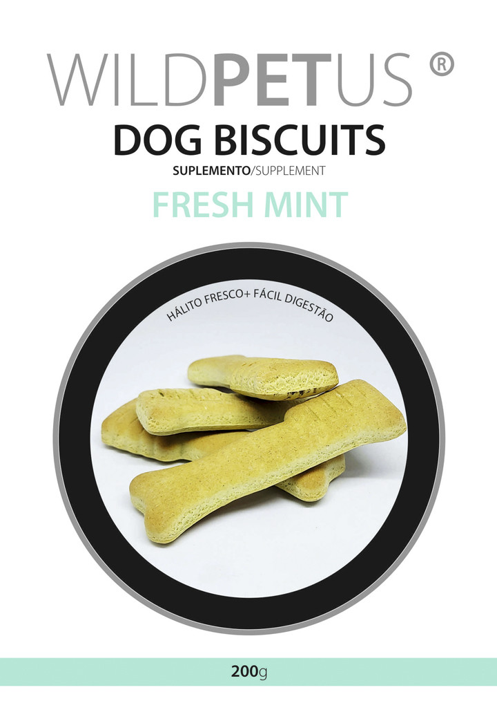 WILDPETUS DOG BISCUITS FRESH MINT 200g