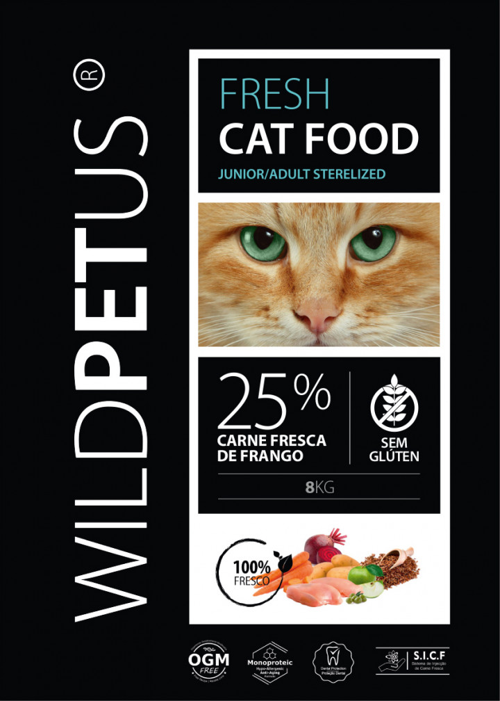 WILDPETUS FRESH CAT FOOD STERELIZED 8KG