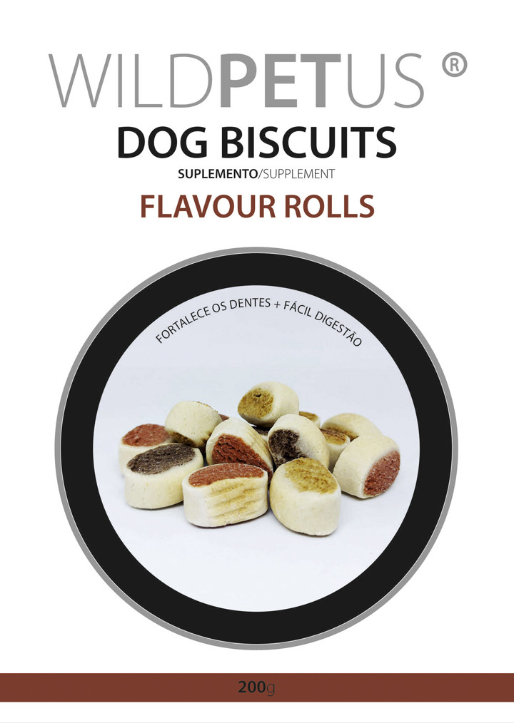 WILDPETUS DOG BISCUITS FLAVOUR ROLLS 200g